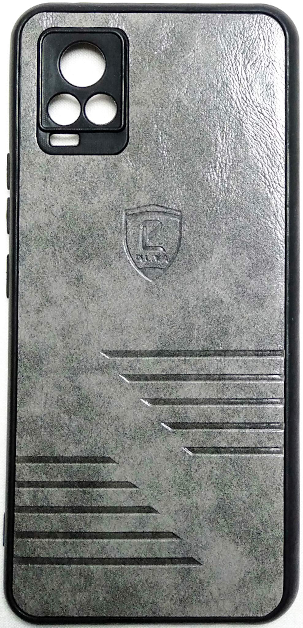 WE3PLUS Mobile Accessories Phone Case for VIVO V20 Artificial Leather | with Camera Protection Back Cover (VIVO V20, Faux Leather, Grey)