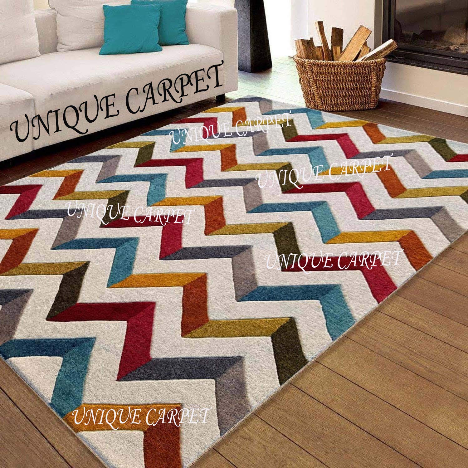 Buy Unique Carpet Handmade Wool & Blend Carpet for Living Room Home