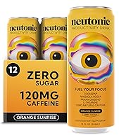 Vista 10 de Neutonic Bebida Energética Nootrópica de Productividad Hielo Tropical 12 Latas 120mg Cafeína Natural, Cero Azúcar Apoya la Memoria, Claridad