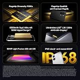 POCO X8 Pro Max, Smartphone 12+512 GB, Flagship Dimensity 9500s, 8500mAh (typ) battery, ultra-bright AMOLED display, 50MP Light Fusion 600 with OIS, Black, 1 year extra warranty, Charger Not Included - 2