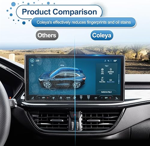 Miniatura 6 de Protector de pantalla Escape 2023 2024 para Ford Escape (activoST-LineST-Line SelectST-Line ElitePlatinumPlug-in Hybrid) Pantalla táctil de 13.2