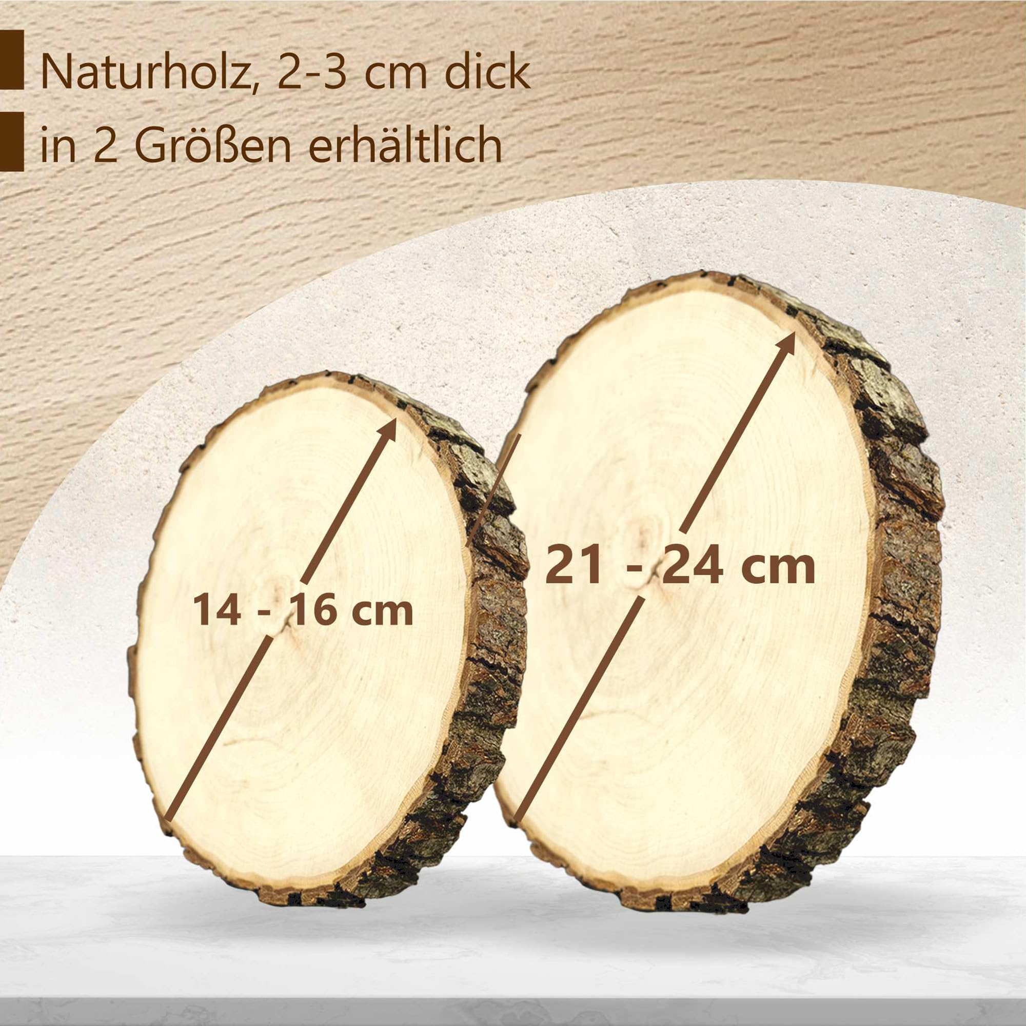 KIWISTAR Disque En Bois 14-16 Cm Avec Gravure Photo Personnalisée - Cadeau Photo Unique