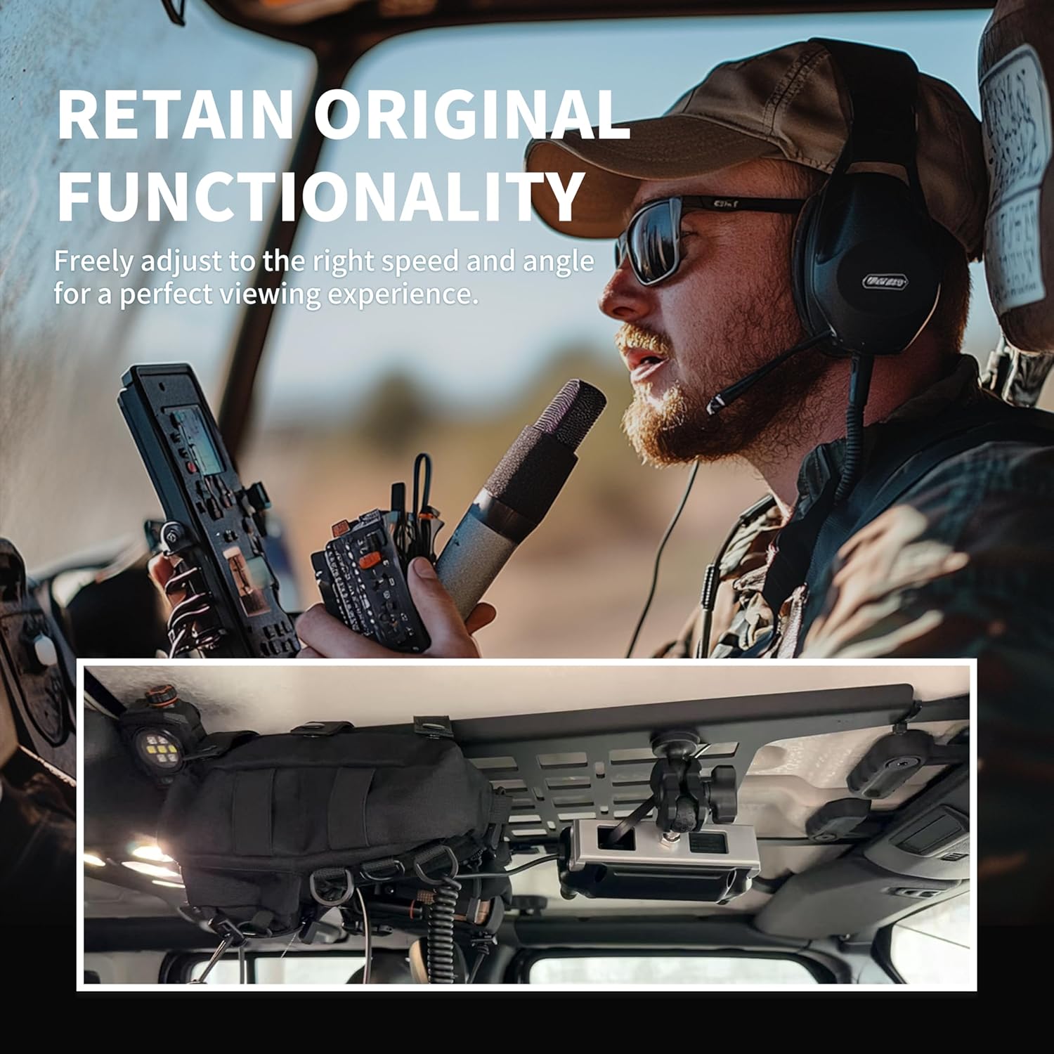 𝐮𝐩𝐠𝐫𝐚𝐝𝐞𝐝 Version is Compatible with Yaesu FTM-500DR/510DR Radio Screen Panel Display Fixing Bracket, Made of Full Aluminum Alloy, Solves The Jitter Problem