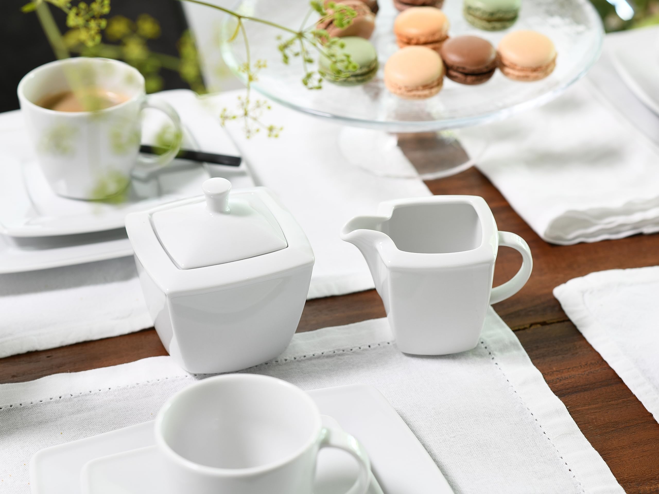 Creatable 12330 Victoria Blanc, Set zuccheriera con cremiera, 2 pezzi