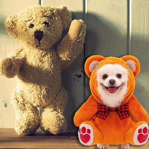 Miniatura 4 de Cnorialy Disfraz de perro para mascotas, divertido oso de peluche para perro, ropa de Halloween, Navidad, disfraz de fiesta de cosplay para perros