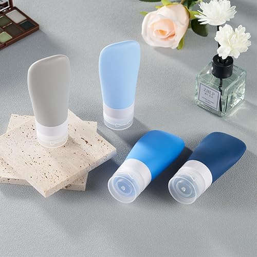 Miniatura 12 de INSFIT Botellas de viaje portátiles, recipientes a prueba de fugas aprobados por la TSA para artículos de tocador, accesorios recargables sin BPA