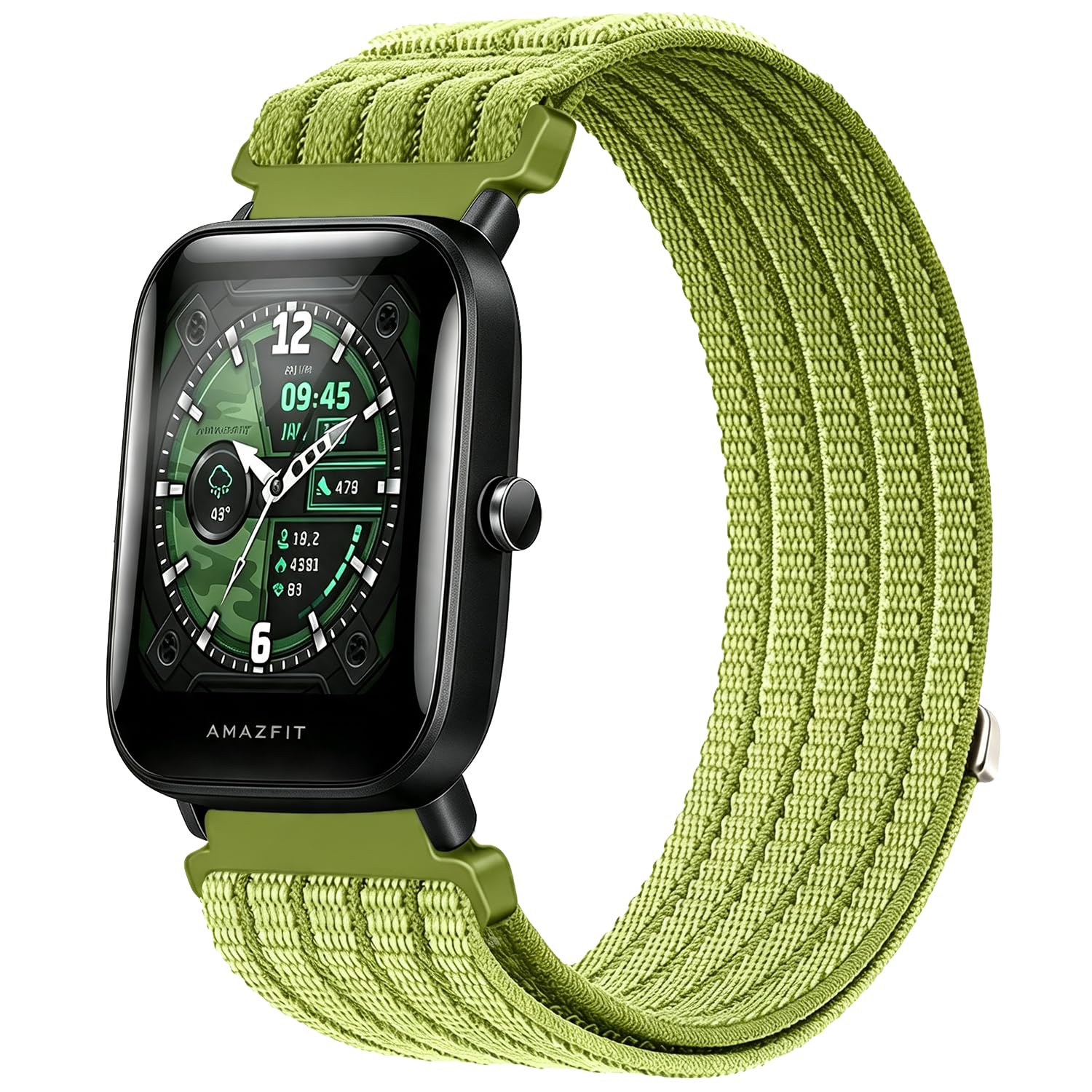 Aurrain 20mm Soft Nylon Watch Strap Compatible Amazfit GTS 4/GTS 4 Mini/GTS 3/GTS 2/GTS 2 Mini/GTS 2e elasticity Nylon Sport Watch Strap,Suitable for Amazfit Bip 3/Bip 3 pro/Bip U/Bip U Pro Unisex