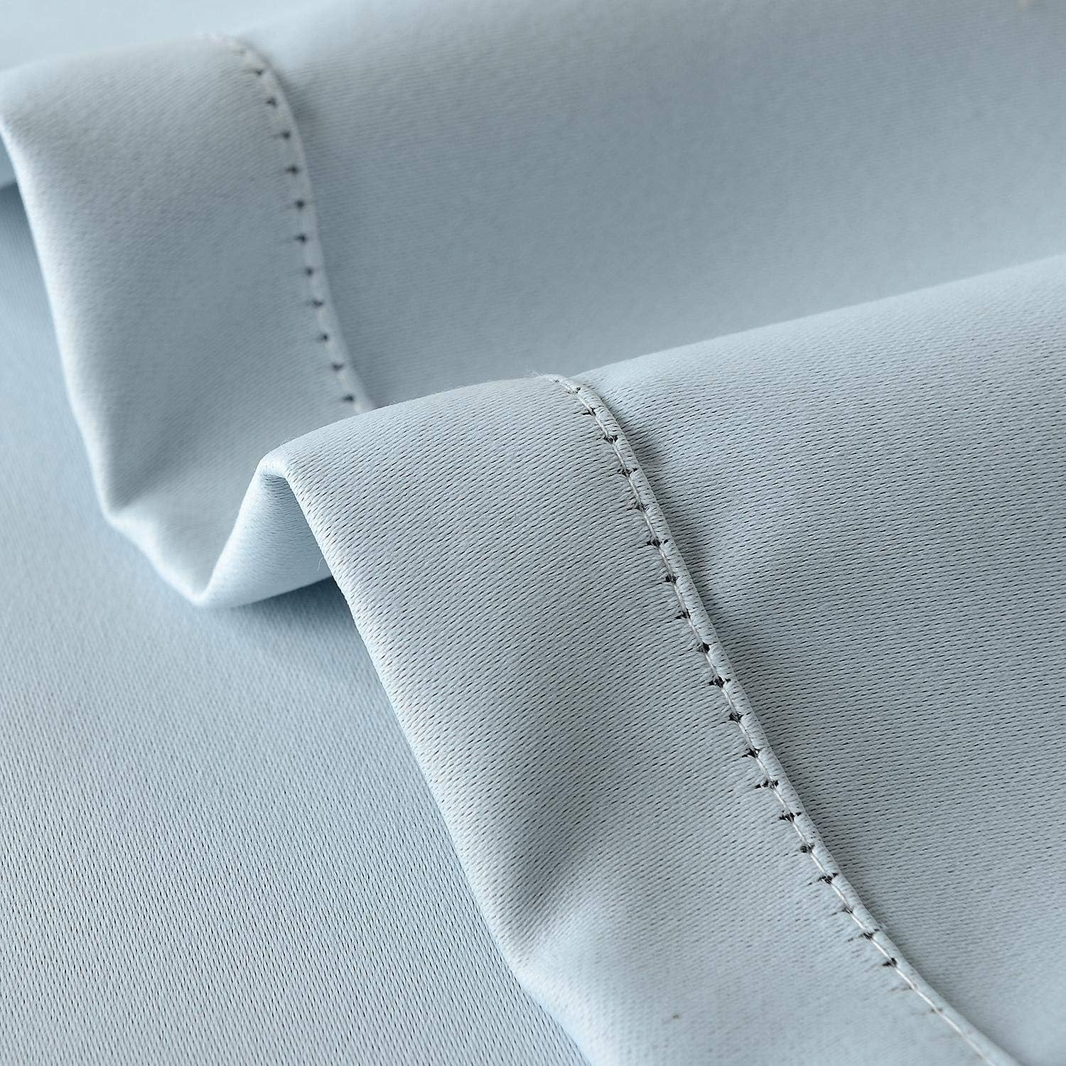 cololeaf Indoor/Outdoor Tab Top Curtain Waterproof for Patio| Porch| Gazebo| Pergola | Cabana | Dock| Beach Home - Sky Blue 120W x 96L Inch (1 Panel)