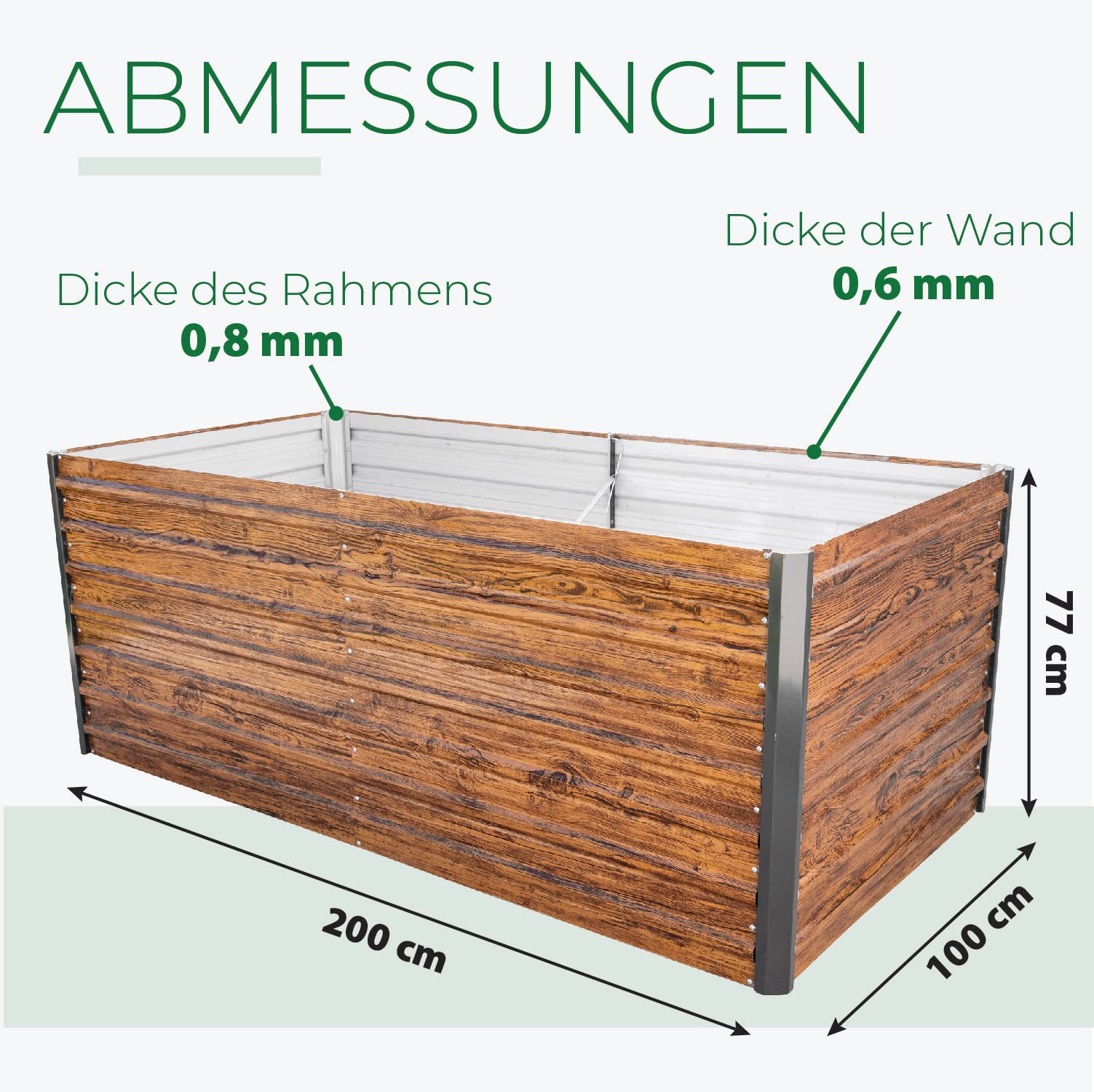 blumenkasten holzhaus Holsteiner Blumenkasten aus Massivholz  Handgemacht & Wetterfest