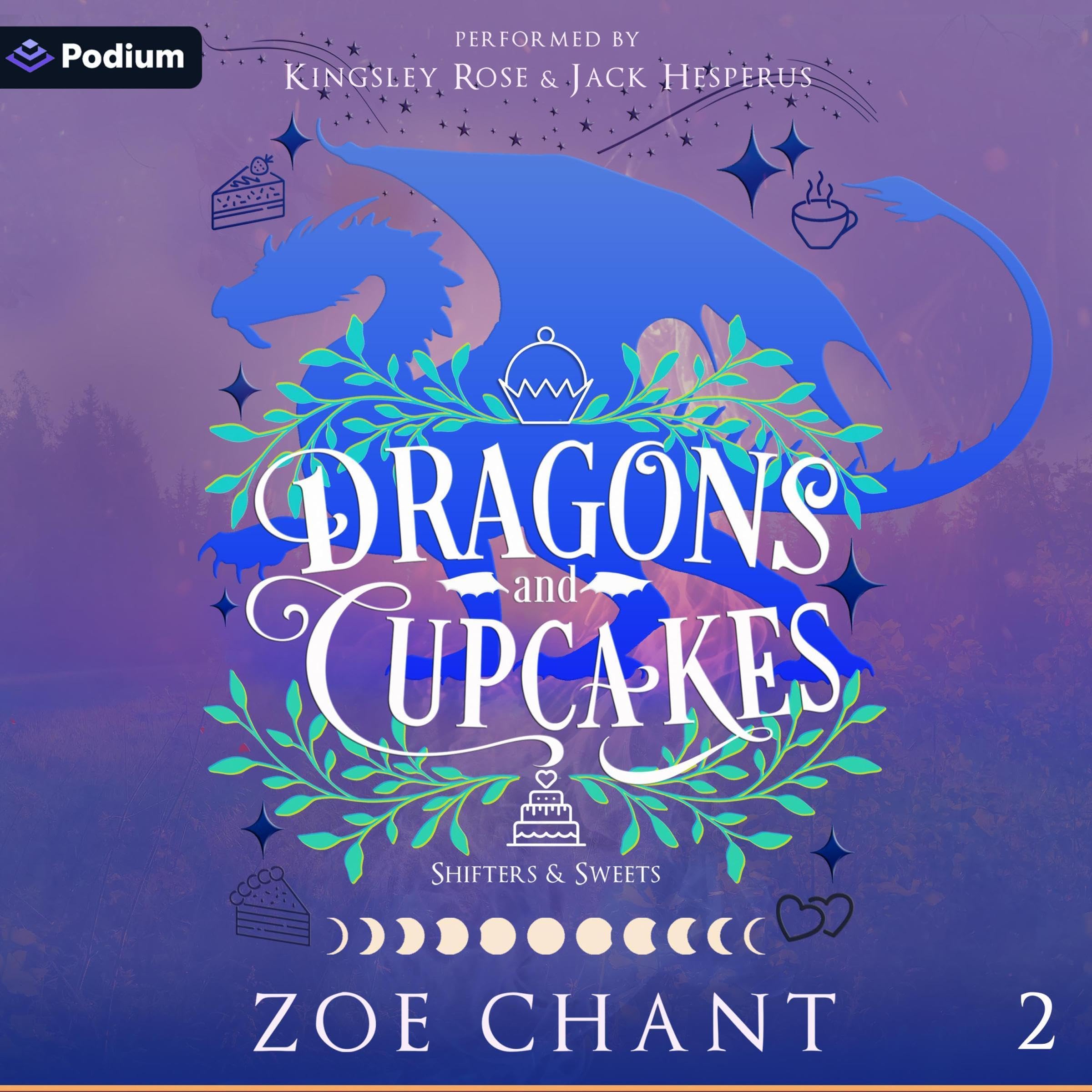 Cover art for Dragons and Cupcakes