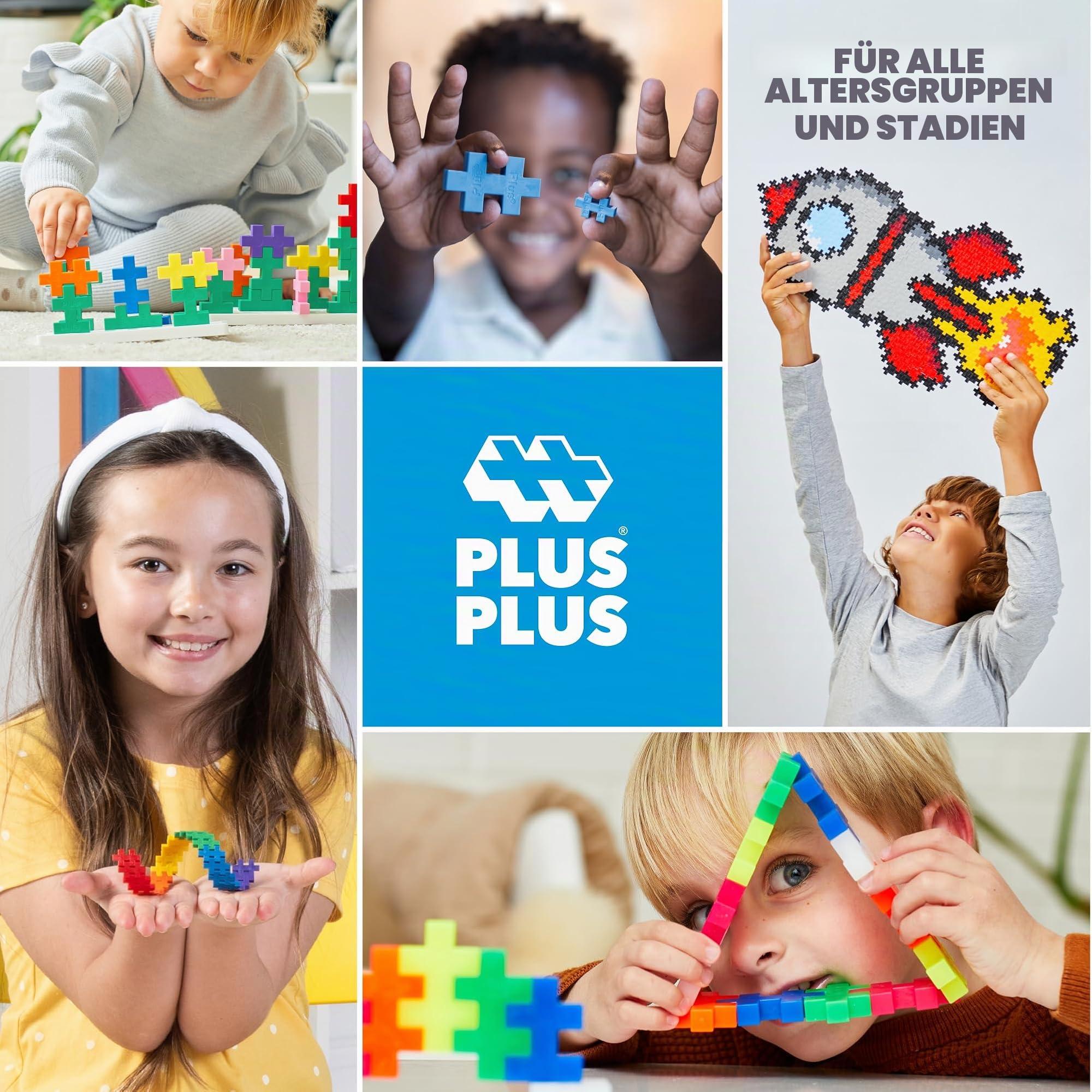 Geniales Konstruktionsspielzeug, Open Play Basic, Bausteine-Set, 1200 Teile