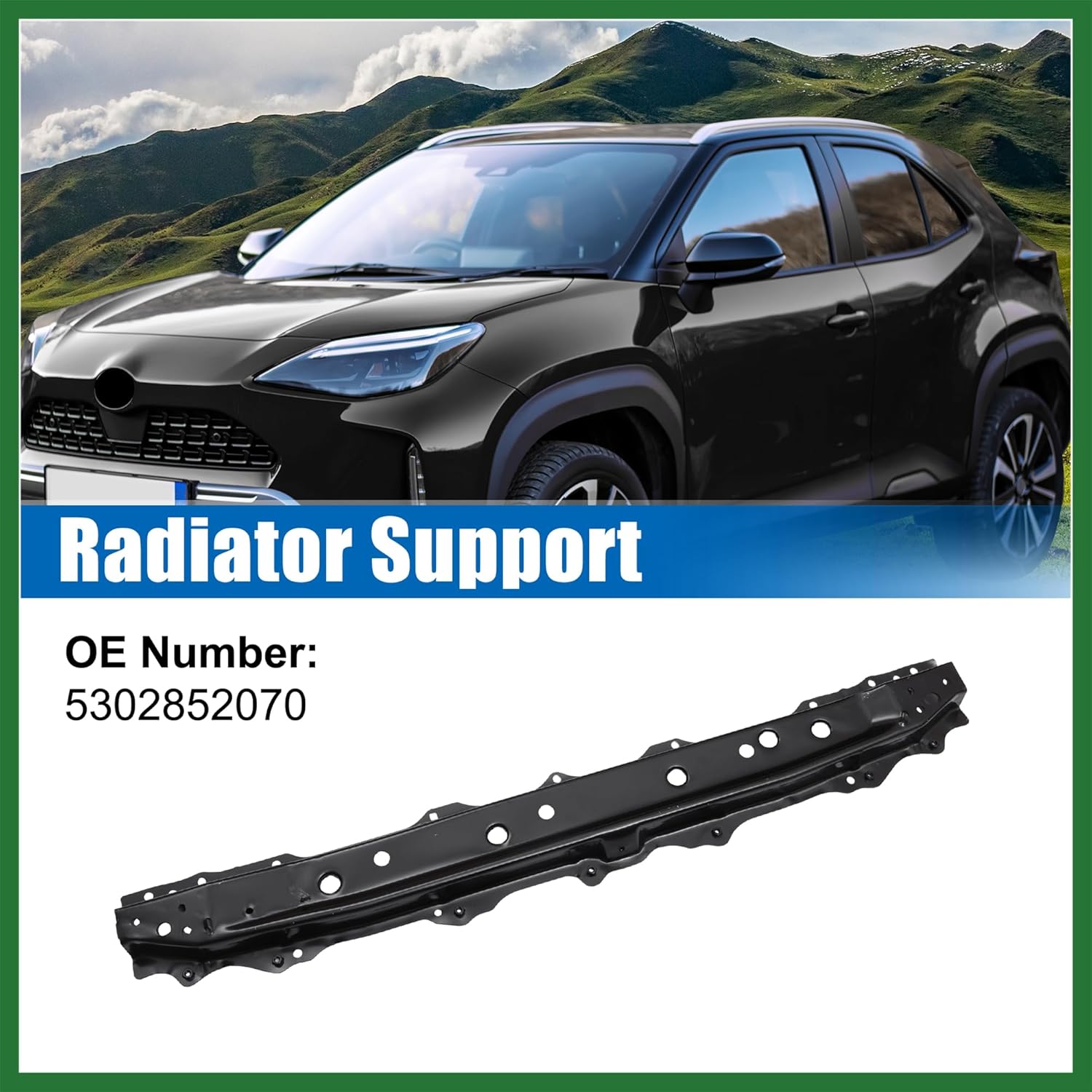 Motoforti No.5302852070 Lower Radiator Support Bracket Assembly for Toyota Yaris 2007-2014 Long-Lasting
