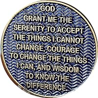 Vista 4 de 5 años AA Medallion Reflex Antique y Blue Color Bronze Chip