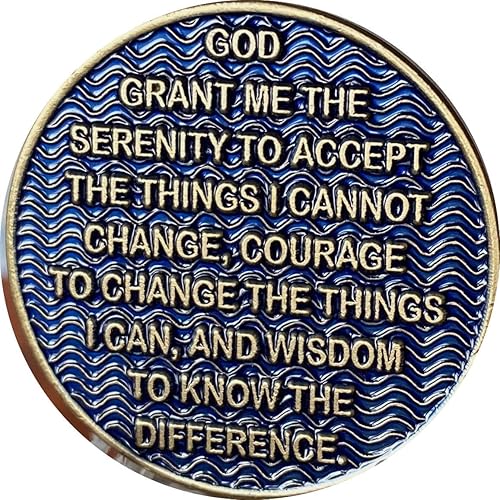 Miniatura 4 de 10 años AA Medallion Reflex Antique y Blue Color Bronze Chip