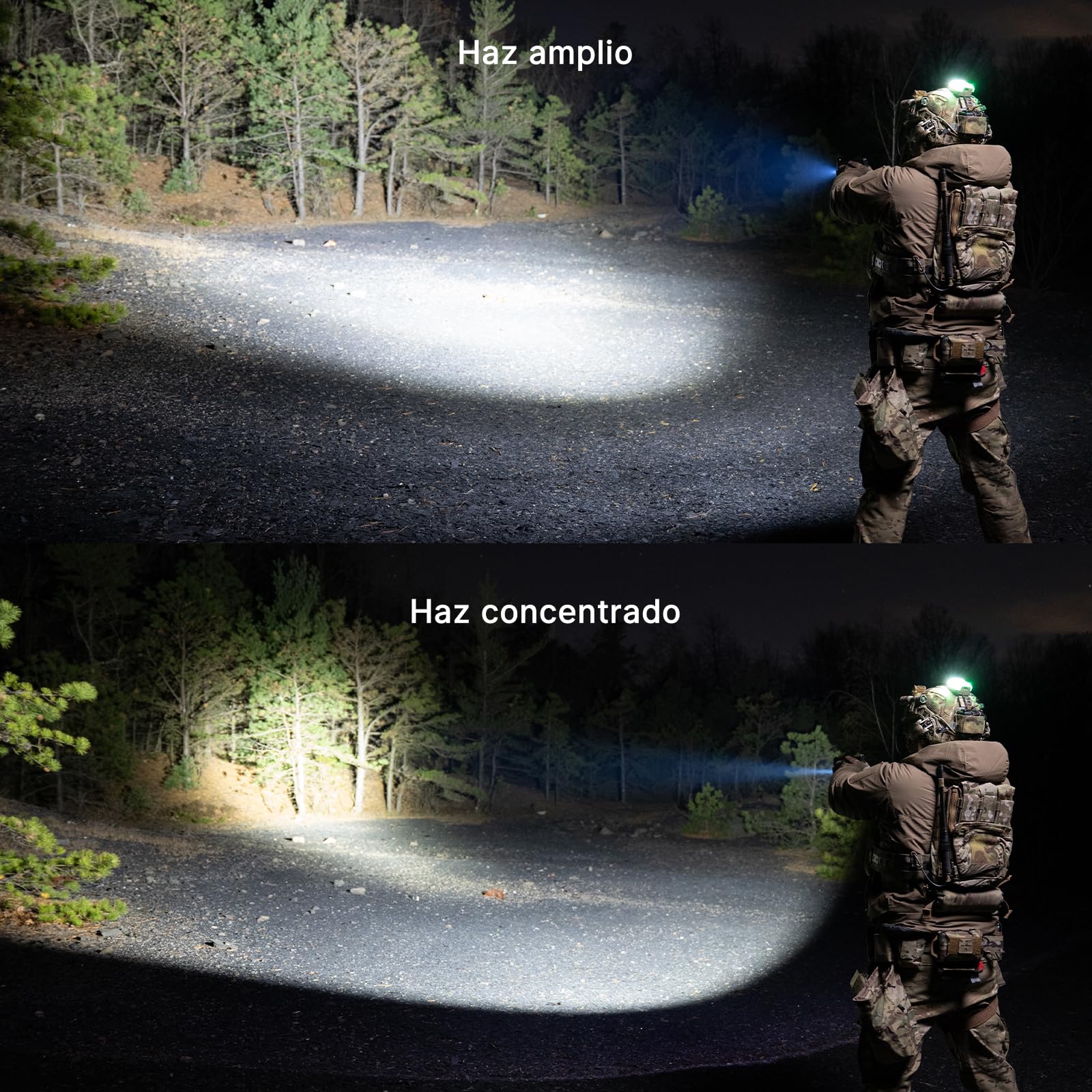 OLIGHT PL-X Linterna Con proyector de 22500 candelas y luz de inundación de 1200 lúmenes, orejetas ajustables y reversibles, puerto USB-C, soporte estroboscópico compacto para búsqueda en exteriores