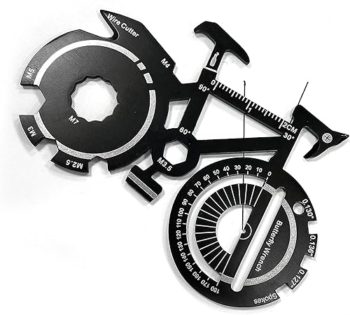 Miniatura 2 de Cartera plana de acero inoxidable 20 en 1 para bicicleta multiherramienta para tarjetas de crédito herramientas de supervivencia EDC y gadgets caja