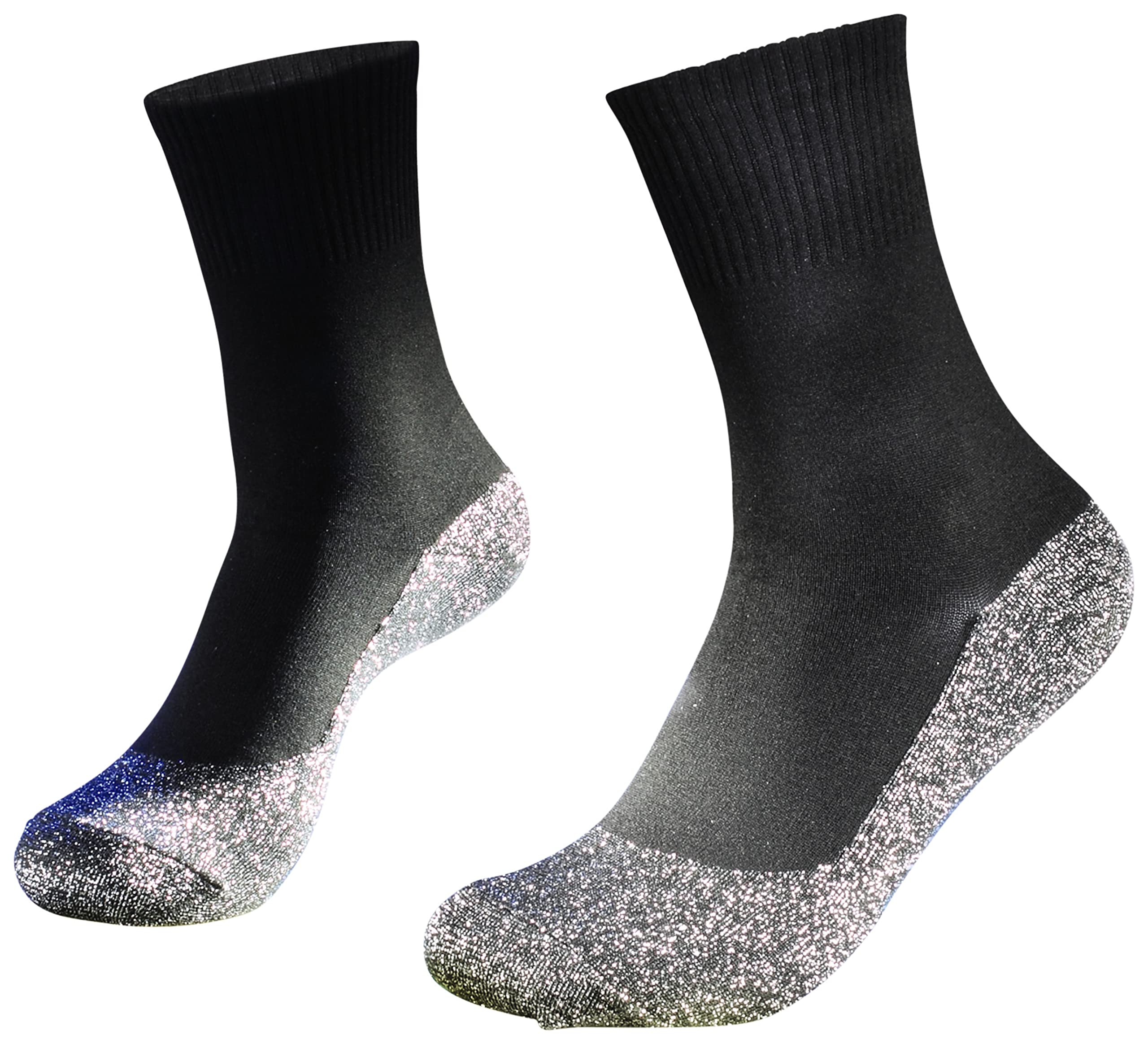 mysmartbuy.com Below Zero Aluminium Fibre Thermal Socks – Lightweight Black Unisex Socks That Keep Feet Warm & Dry – Size S/M (5-8)