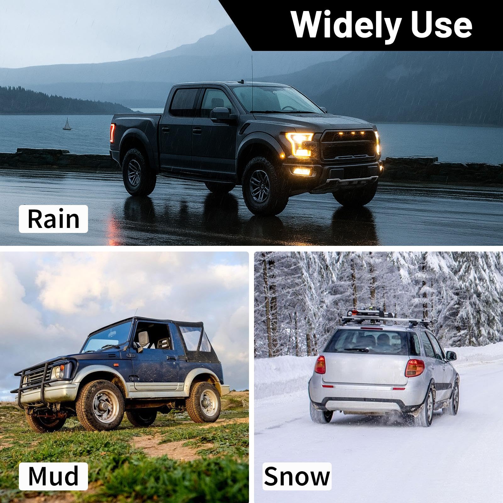 WILLBOND 10 Pcs Self-Adhesive Disposable Car Floor Mats 15 7x19 6 Black Felt with Adhesive Backing 1mm Thick — view 7