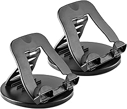 Halter 7 to 10 Inch Tablet and Phone Stand with 360° Swivel Base for Home and Office Use; with 4 Angle Tilt Adjustment for Apple iPad iPhone, Samsung Galaxy, Kindle, Google Nexus; Black; 2 Pack