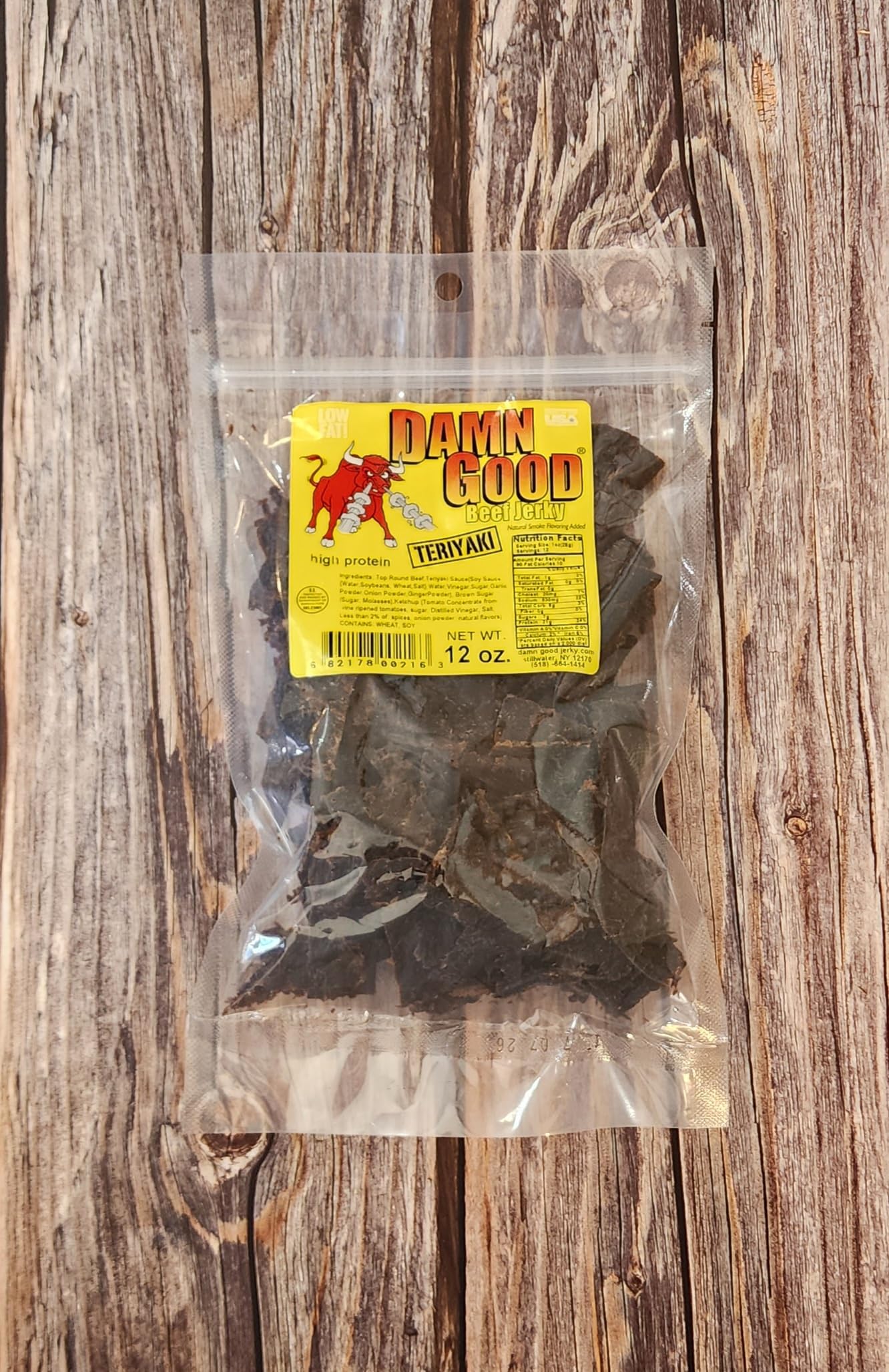 Damn Good Beef Jerky 12oz. Premium Teriyaki Bag