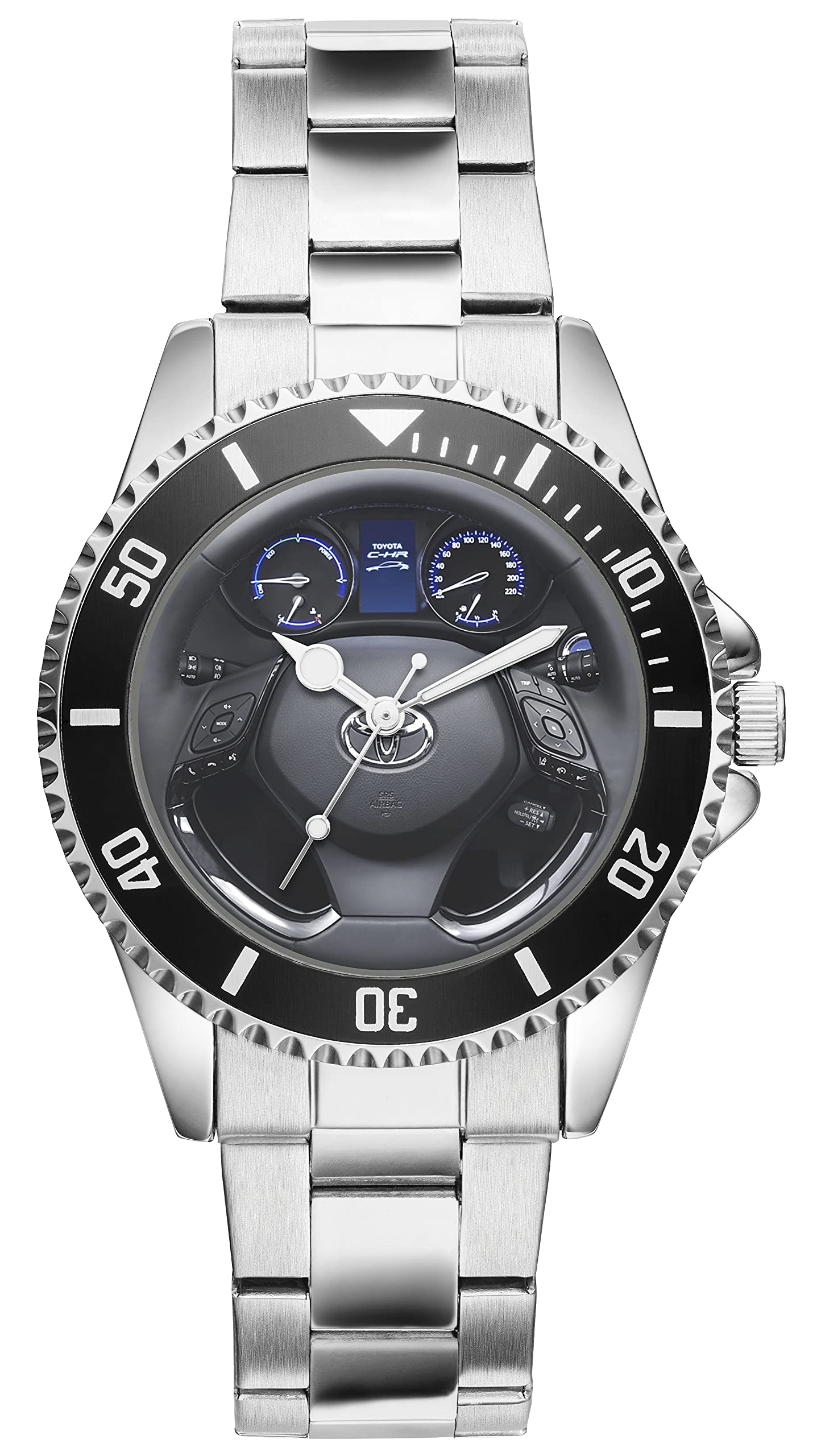 KIESENBERG Orologio da uomo Regalo per Toyota C-HR Fan Cockpit Quarzo Analogico Orologio da polso 20951