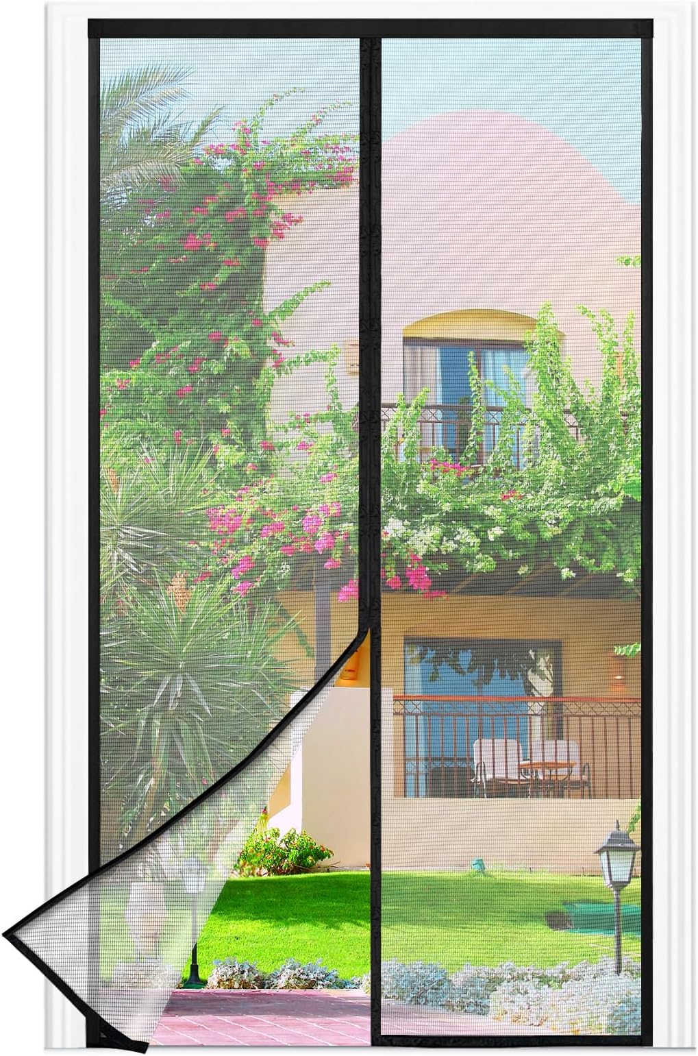 Magnet Fliegengitter Für Balkontür - Insektenschutz Mit Klettband