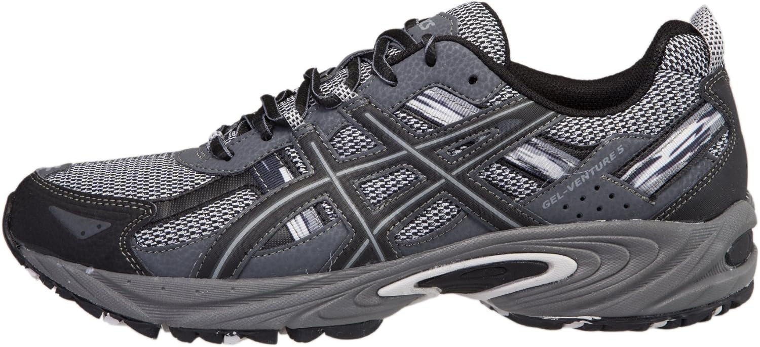 ASICS Men's Gel Venture 5 Running Shoe 9 Silver/Onyx/Black