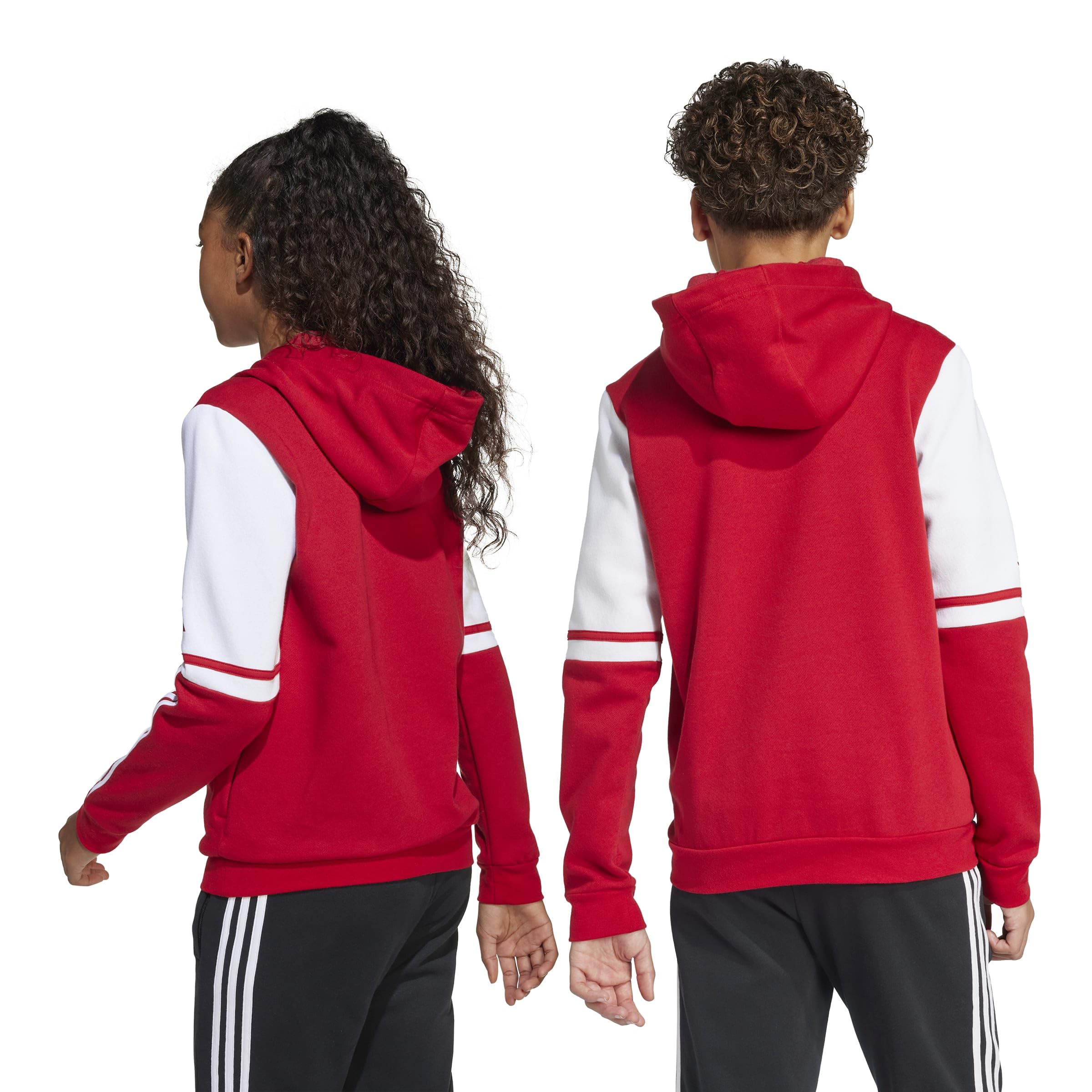 adidas Uniseks - dzieci Squadra25 Sweat Hoody Kids Sweatshirt, team power red 2/white, 5-6 Years