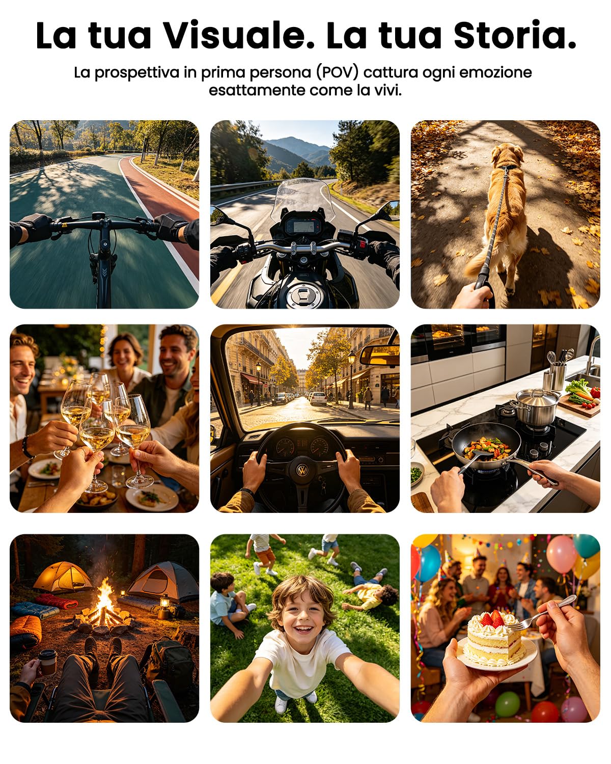 Body Cam, Mini Action Cam 4K 64 GB, Bodycam POV Camera con Batteria da 1200 mAh(220min), Action Camera Impermeabile IP65, Compatta Telecamera Casco Moto Vlogging