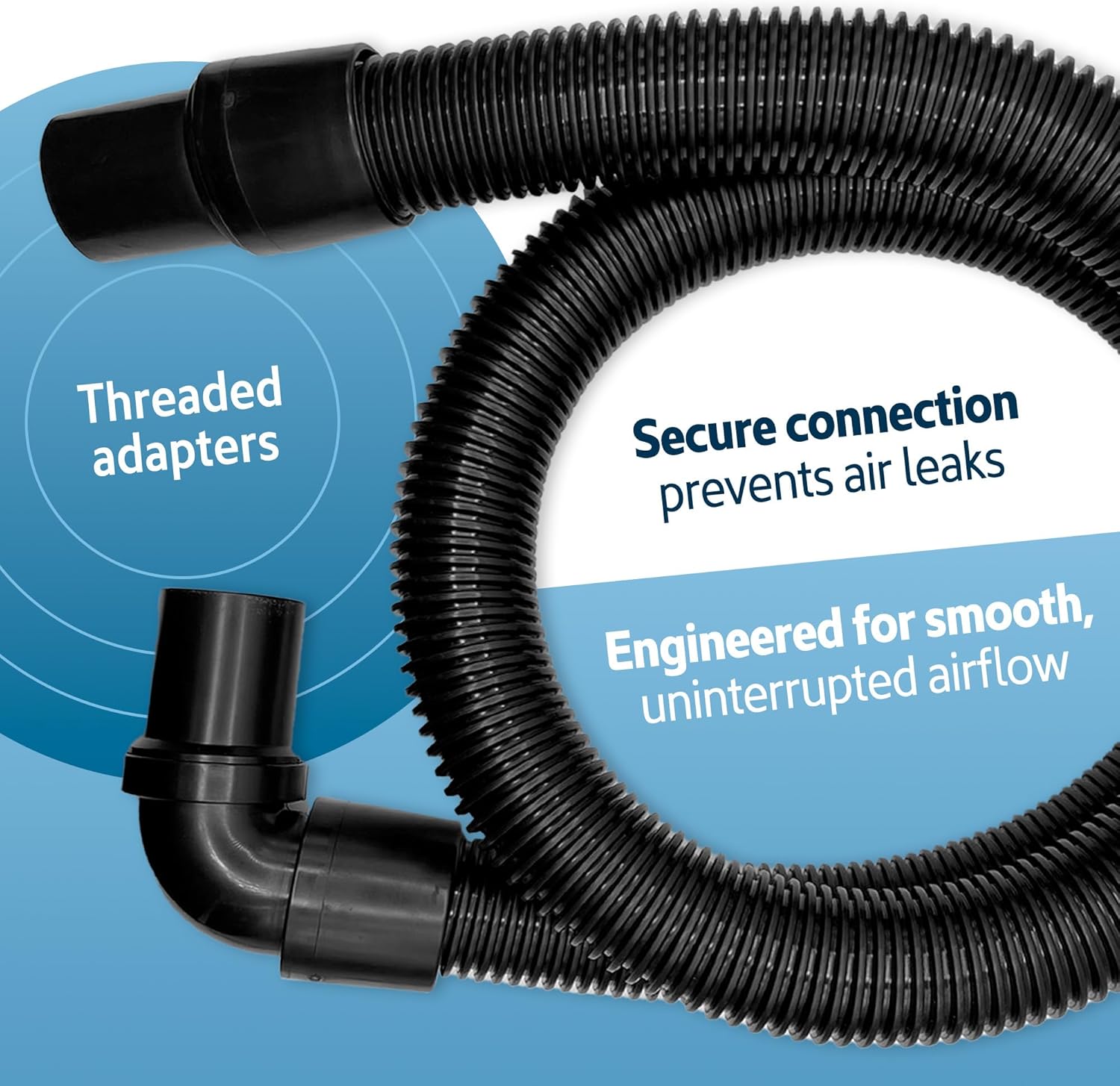 Vacuum Wand and Hose Replacement Compatible with ProTeam Backpack Systems, Fit on NXT RIDGID, Aluminum Wand with Flexible 1.5 Inch Hose for Commercial Cleaning – Wand + Hose