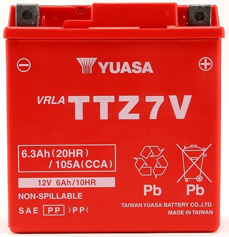Amazon 台湾ユアサ Taiwan Yuasa Ttz7v Gsユアサytz7v Gtz7v互換 Nmax125 155 Tricity125 155 Aerox155 バイクバッテリー 車 バイク
