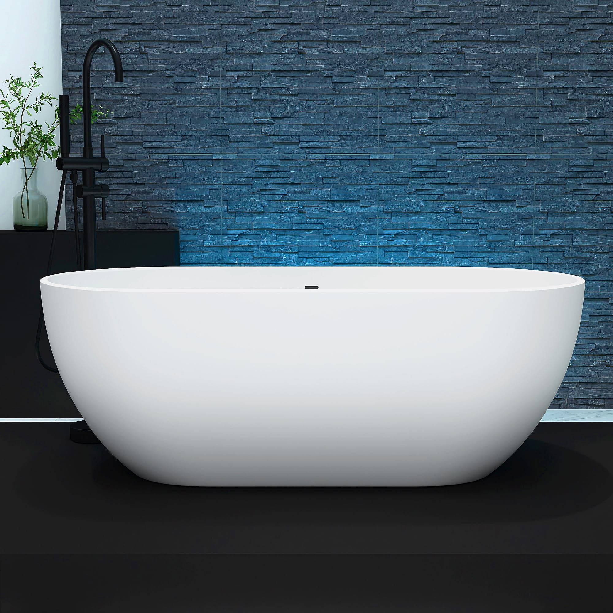 Photo 1 of **** FACTORY SEALED****
MEDUNJESS 59" Stone Resin Freestanding Bathtub