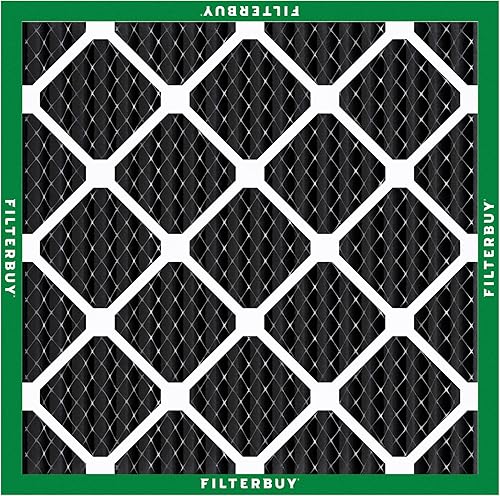 Miniatura 9 de Filterbuy Filtro de aire MERV 8 de 14 x 14 x 1 pulgadas (paquete de 1 unidad), filtros de aire plisados para calefacción, calefacción, aire