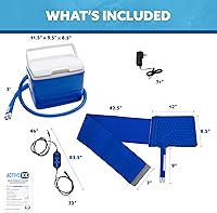 Vista 2 de Polar Active Ice 3.0 Sistema de máquina de hielo de terapia fría con temporizador programable, almohadilla de compresión de espalda y cadera