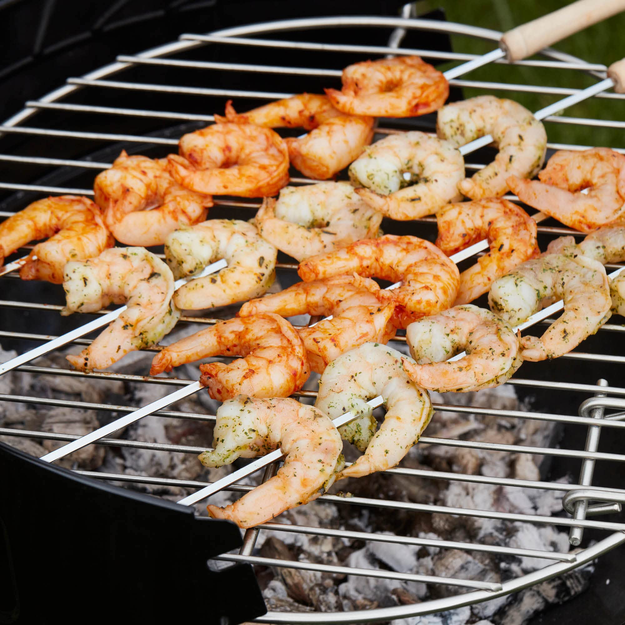 Barbecook Grillrost rund 40 cm mit zwei festen Haltegriffen für Holzkohlegrill, BBQ grill zubehör, edelstahl, leicht zu reinigen