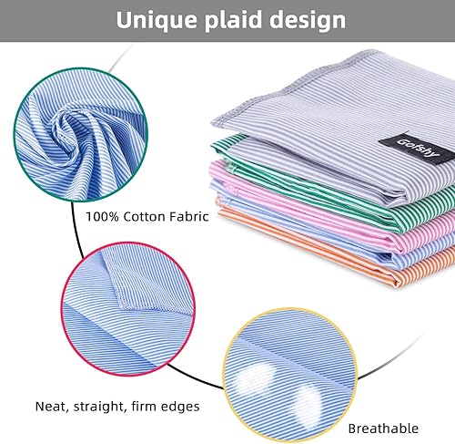 Miniatura 3 de Pañuelos para perros con estampado de rayas azules y pechera ajustable para razas de perro, lindo pañuelo de algodón para perros pequeños y XS,