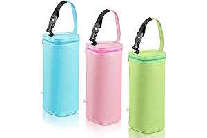 3 Pack Insulated Baby Bottle Bags Breastmilk Cooler Bag Portable Travel Baby...