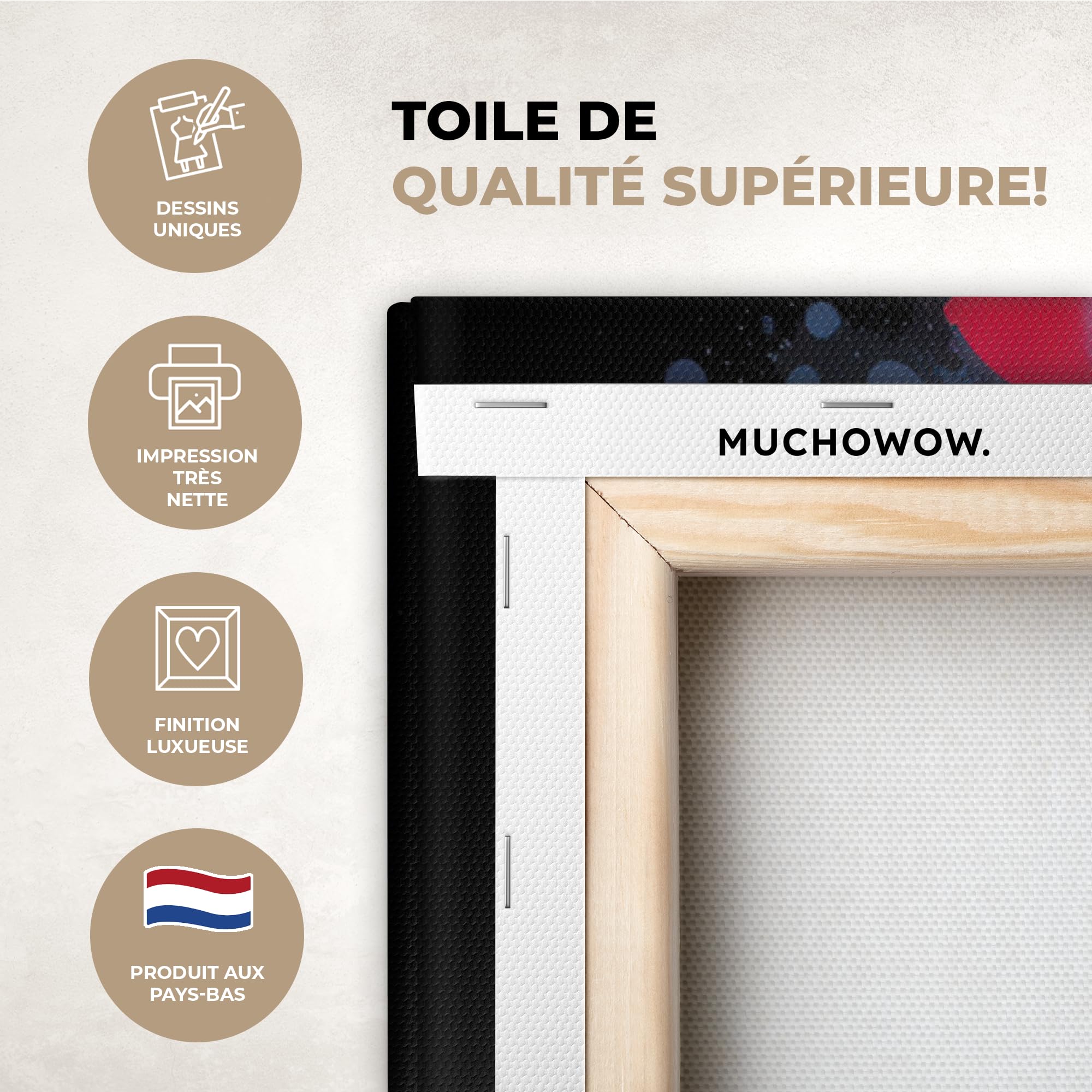 MuchoWow© Impression sur Toile Decoration Murale Peinture Tableaux