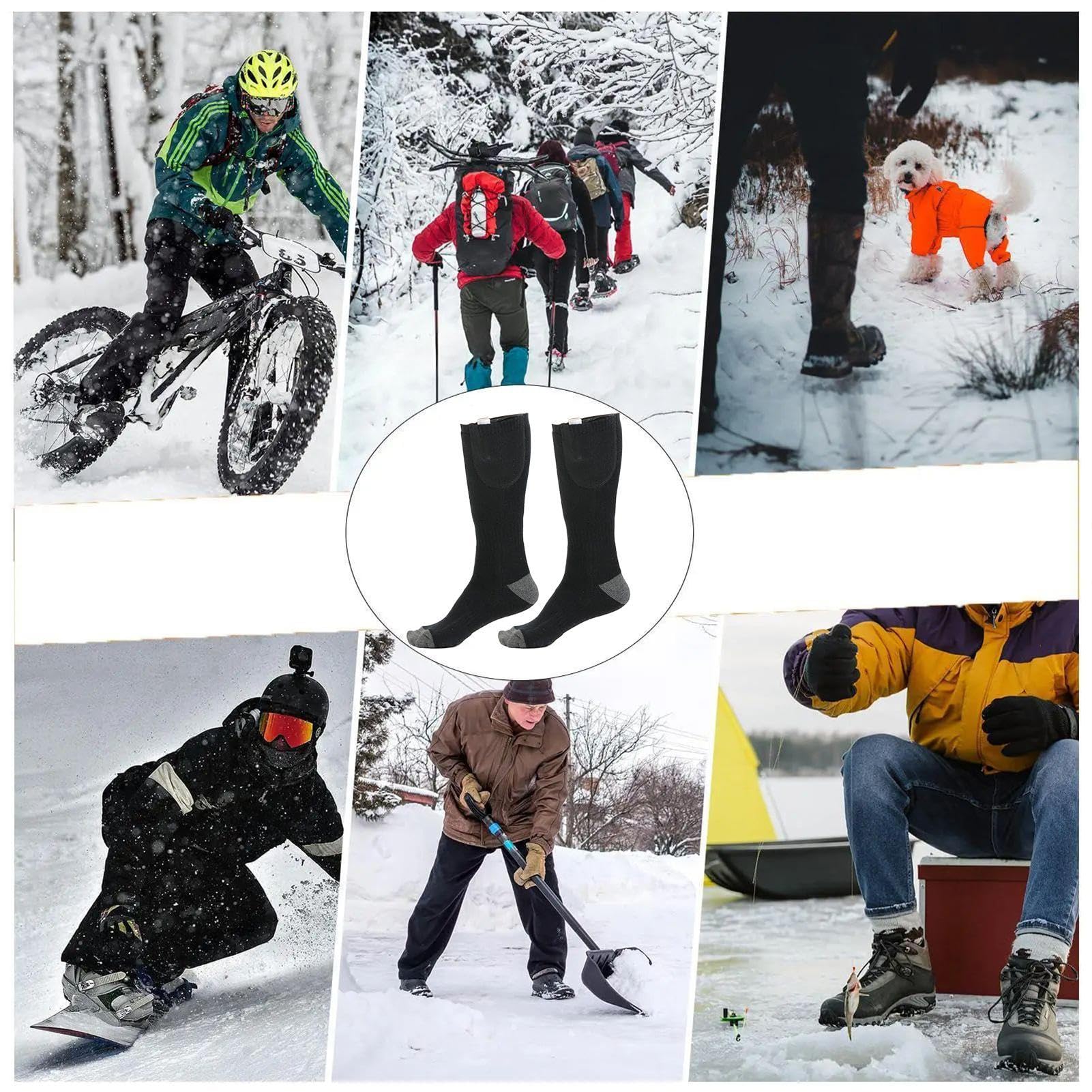 Beheizbare Socken Warmer, Waschbarer, Bequemer Fußwärmer