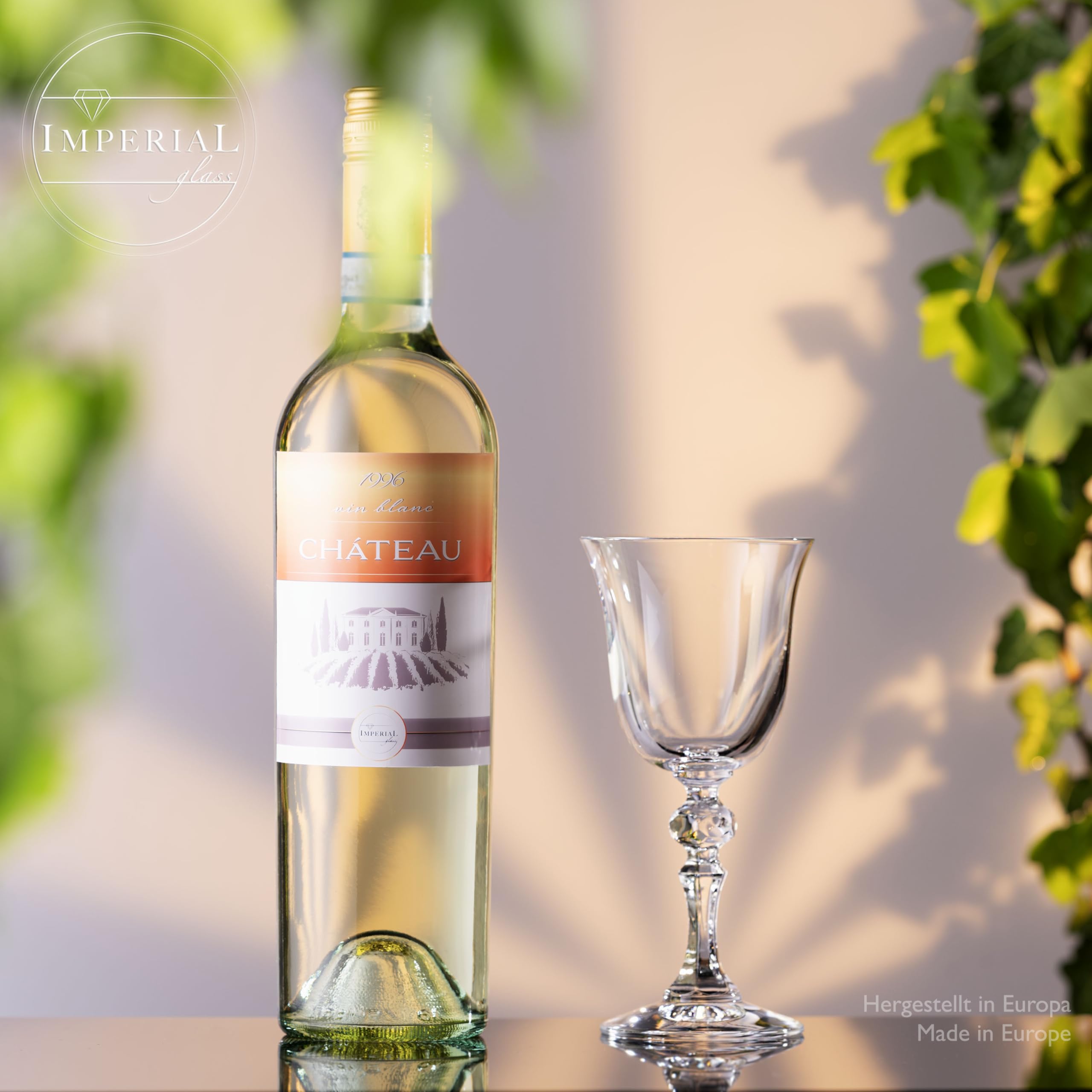 42 DRINKS Wittewijnglazen 6-delig 420 ml met microvezeldoek – Elegante wijnglazen & Aperol Spritz glazen – Vaatwasserbestendig, veilig verpakt, gemaakt in Europa