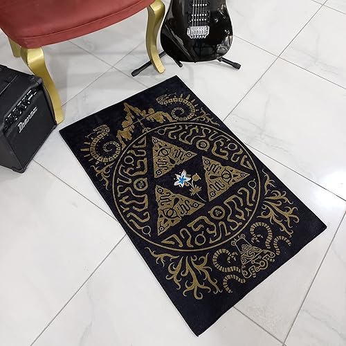 Miniatura 4 de Rugendary Alfombra popular de videojuegos para sala de juegos, alfombra redonda para el suelo, alfombra para silla de juegos, decoración de alfombra