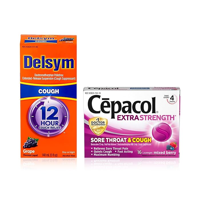 Buy Cough Suppressant for Adults Delsym 12 Hr Cough Relief Liquid