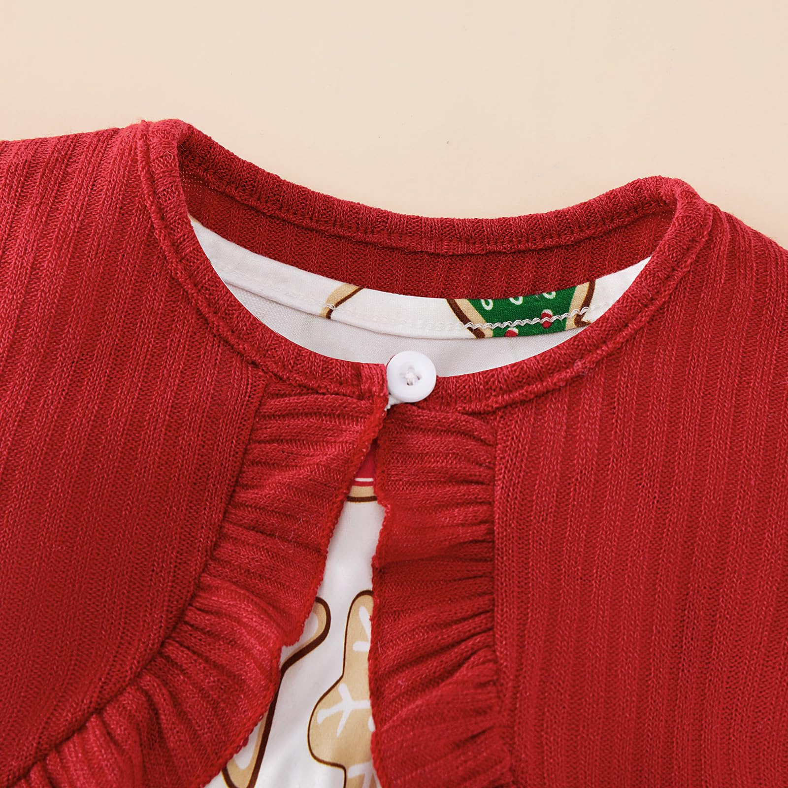 Kleinkind Baby Mädchen Frühlingskleid + Strickjacke 2-teilig Outfits Blumenmuster Sommerkleid Solide Langarm Shrug Set