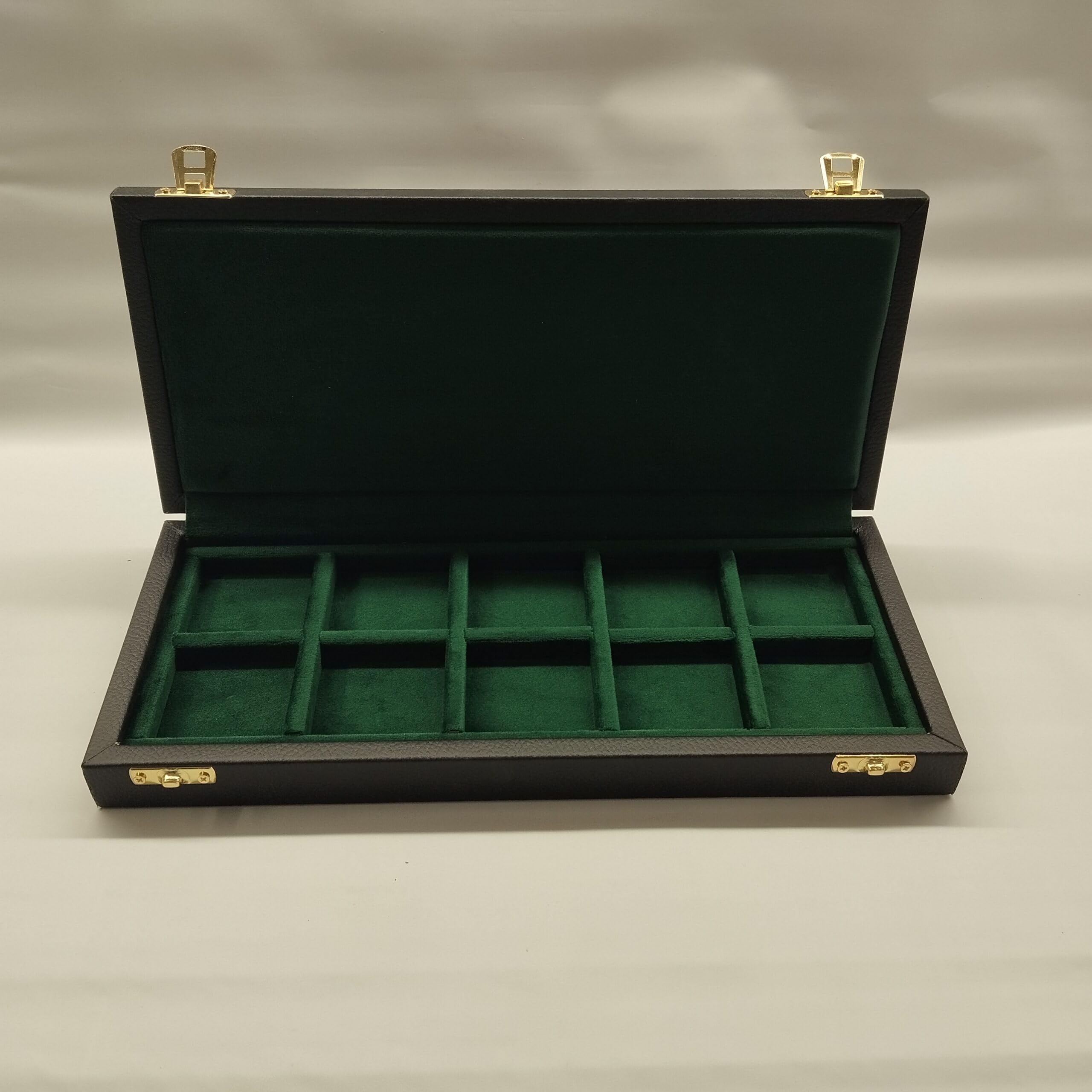 Cofanetto per monete da collezione 10 scomparti 47x47 mm, similpelle blu e velluto, numismatica artigianale Made in Italy – Coins&More