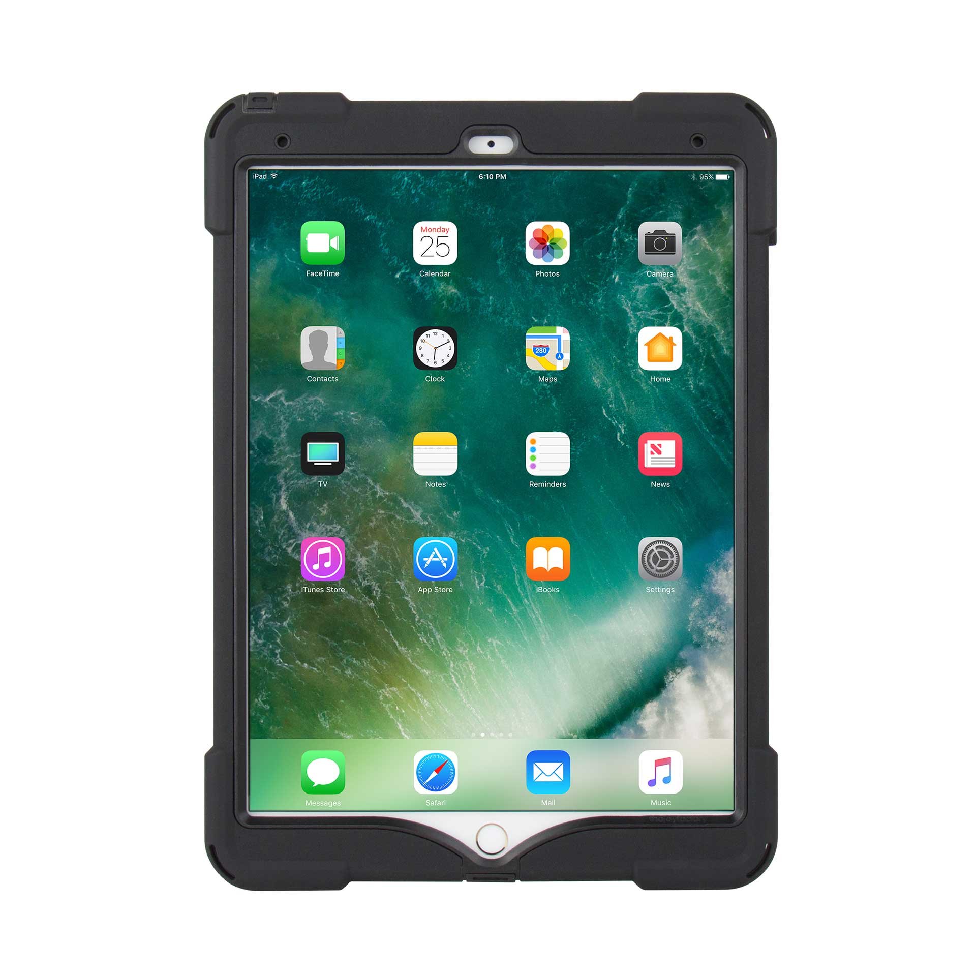 The Joy Factory aXtion Bold MP Custodia antiurto resistente all'acqua per iPad Pro 10.5", pellicola proteggi schermo integrata, cinturino per mano, cavalletto (CWA702)