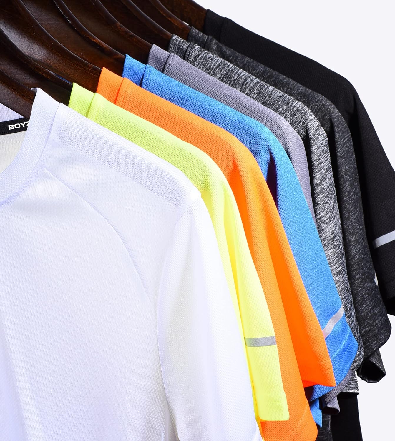 Boyzn Men’s Sports T-Shirts Pack of 1, 3 or 5, Short-Sleeved Functional Running Top, Quick-Drying, Breathable Sports Shirt, for Summer Fitness, Training, Hiking, Running, Workout, Bodybuilding - Image 7