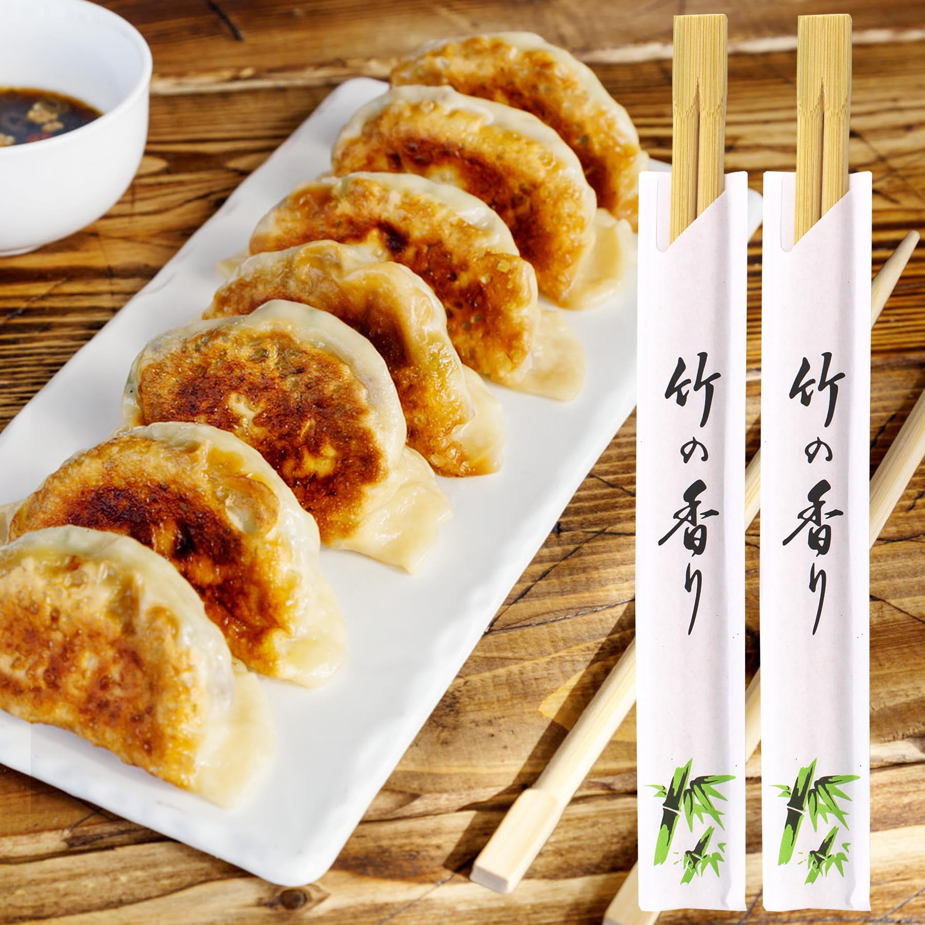 Bamboo Chopsticks - 100 Pairs, Splinter-Free -5