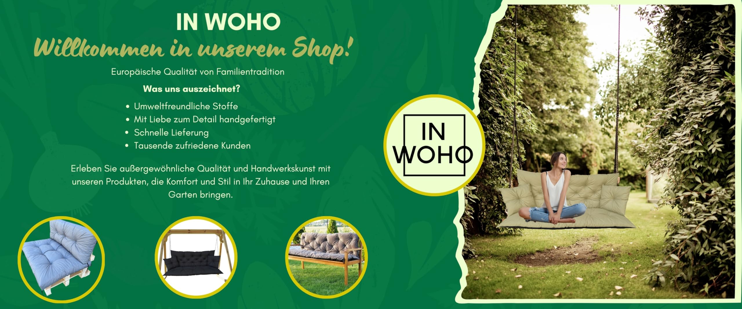 Hollywoodschaukel Auflage Grau 150x60x50 cm, wasserabweisendes Sitzkissen inklusive 2 Kissen, Outdoor Auflage für Gartenbank und Schaukel