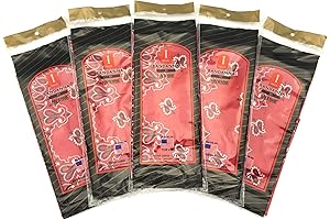 [5 Pack] Red MADE IN USA Bandana