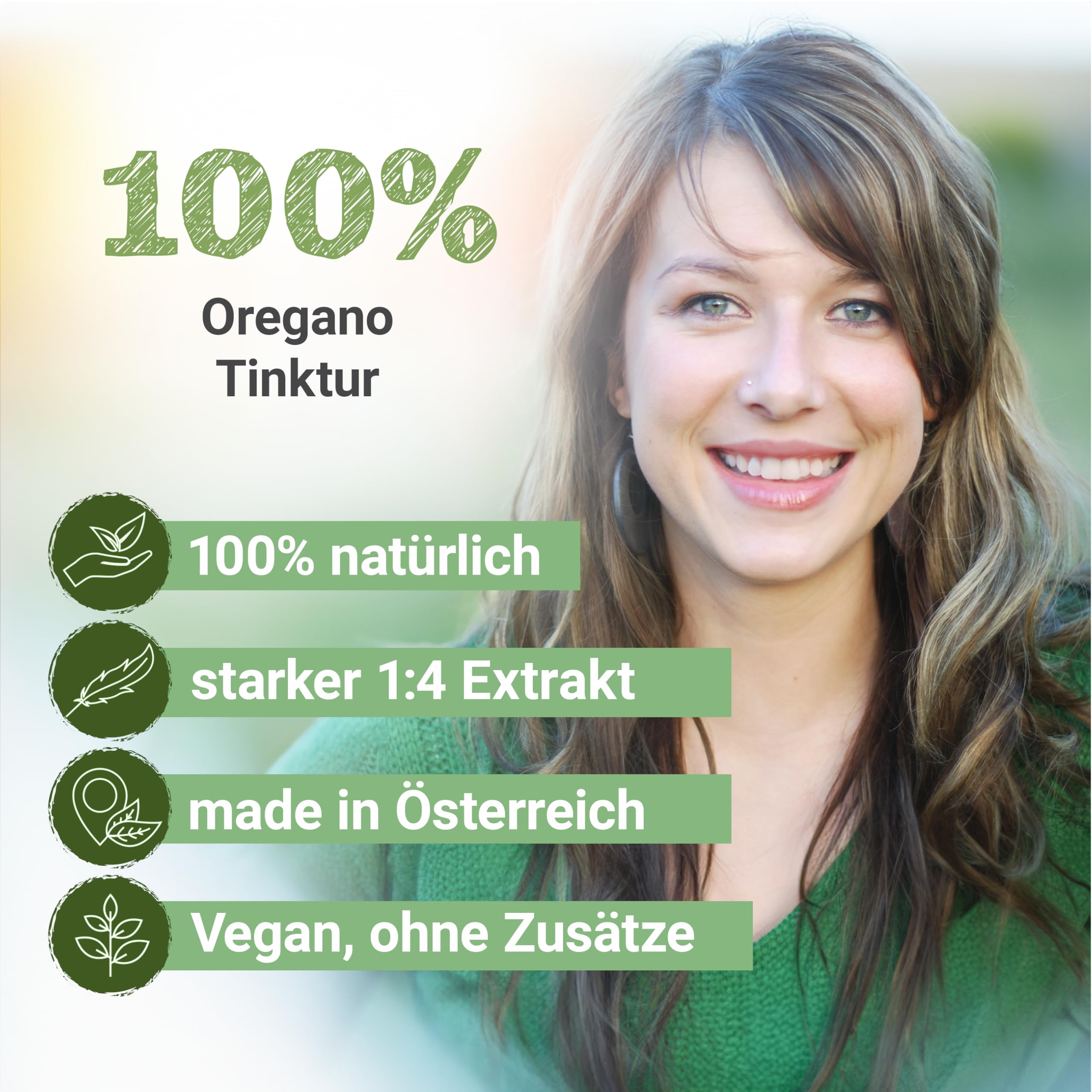 Oregano Tinktur 100ml | Origanum vulgare Tropfen (1:4 Extrakt) | Premium Qualität aus Österreich | Veganes Nahrungsergänzungsmittel | Wilder Majoran, Dost, Wohlgemut, Gemeiner Dost, Gartenmajoran